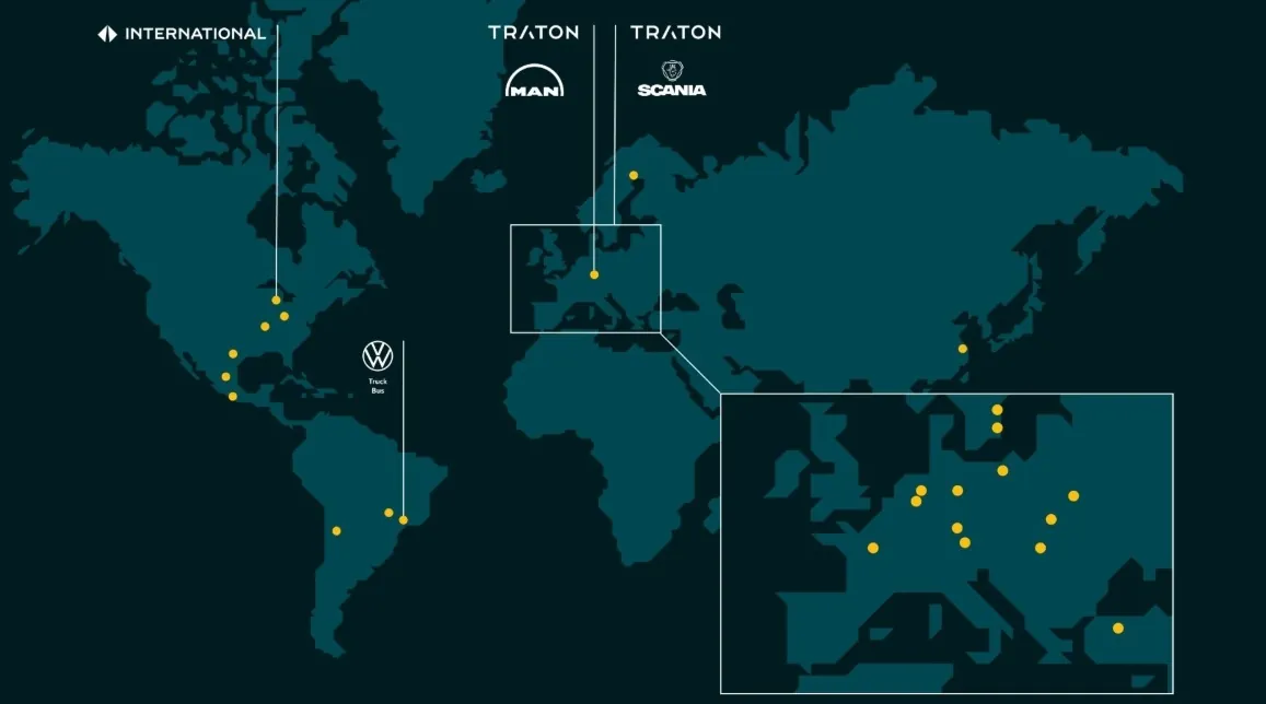 Схема структуры TRATON GROUP